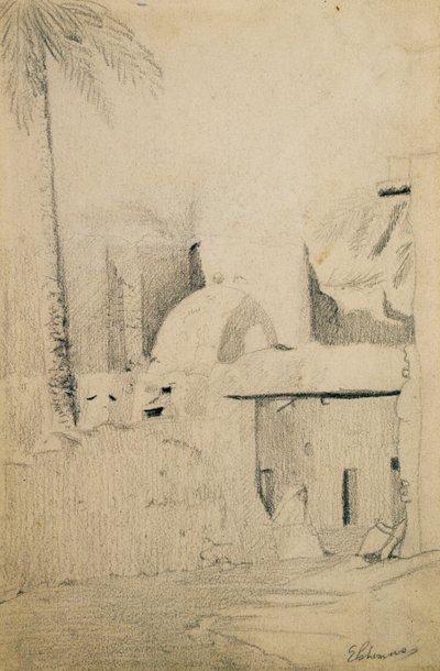 Street in Village near Biskra by Louis Michel Eilshemius